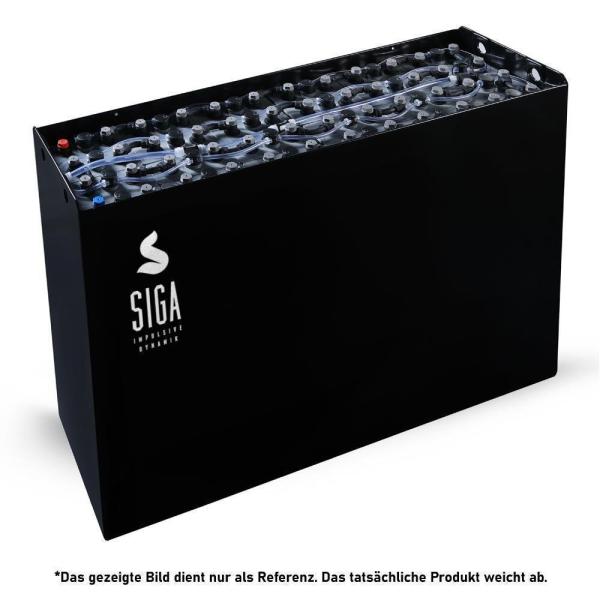 Batterie pour chariot élévateur SIGA 24 V 8PZS 1000 Ah DIN A avec bac